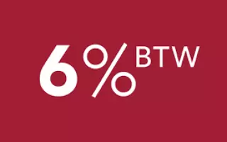 6% btw verlaagd tarief