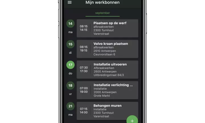 Wappy overzichtscherm 2