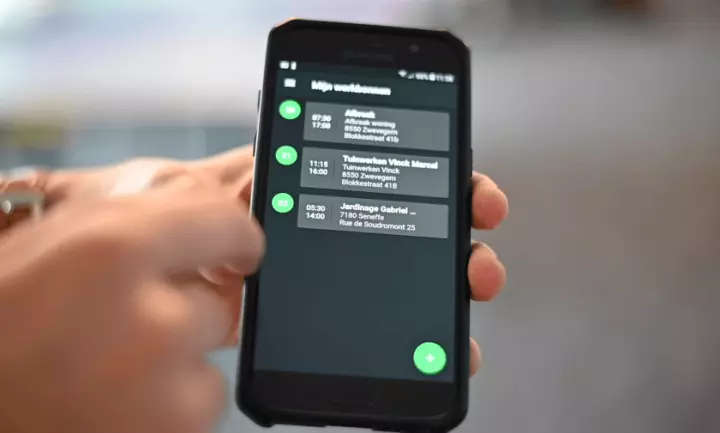 Overzichtscherm digitale werkbon