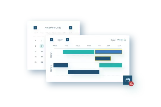 Easy, visually and flexible planning