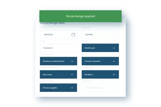 Manage and change stock live