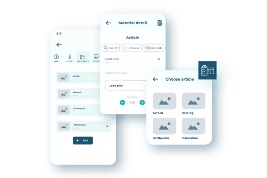 Register materials online
