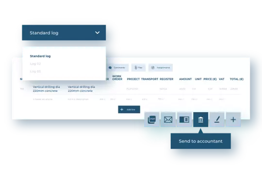 Integrated invoice templates